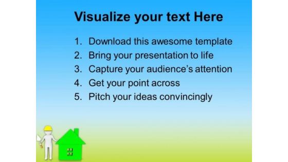 Build The House Of Dream PowerPoint Templates Ppt Backgrounds For Slides 0613