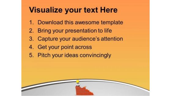 Build The Wall Of Fame PowerPoint Templates Ppt Backgrounds For Slides 0613