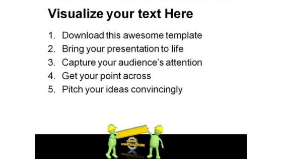 Builders With Ruler Construction PowerPoint Themes And PowerPoint Slides 0511