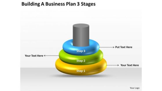 Building A Business Plan 3 Stages Ppt PowerPoint Templates