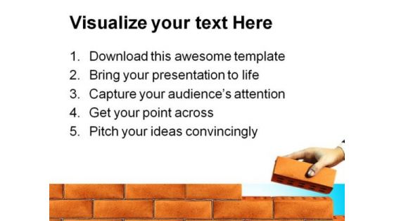 Building Base Business PowerPoint Template 0810