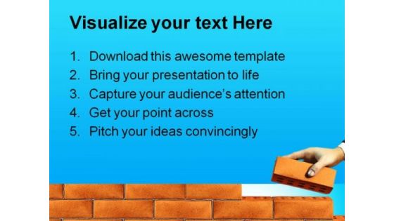 Building Base Business PowerPoint Template 0810