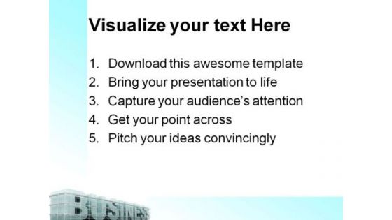 Building Business Architecture PowerPoint Themes And PowerPoint Slides 0511