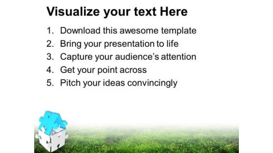 Building Puzzle Home Business PowerPoint Templates Ppt Backgrounds For Slides 0413