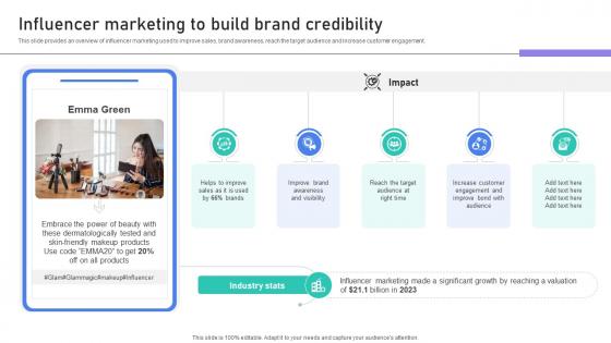 Building Stronger Customer Influencer Marketing To Build Brand Credibility SA SS V