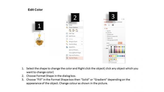 Bulb Coming Out Of Box For New Idea PowerPoint Templates