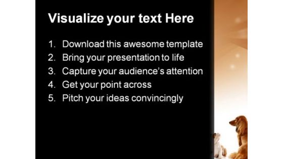Bull Dog Puppy And Dachshund Animals PowerPoint Themes And PowerPoint Slides 0211