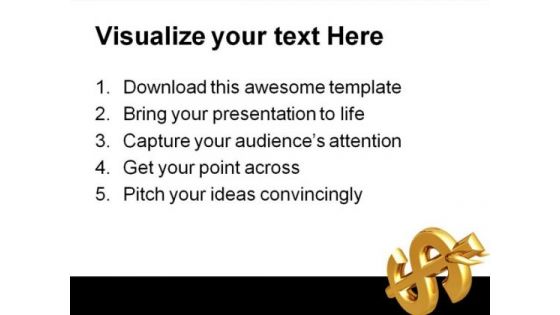 Bull Riding Dollar Money PowerPoint Themes And PowerPoint Slides 0511