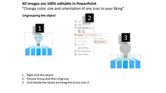 Bullb With Gears For Innovative Ideas PowerPoint Template