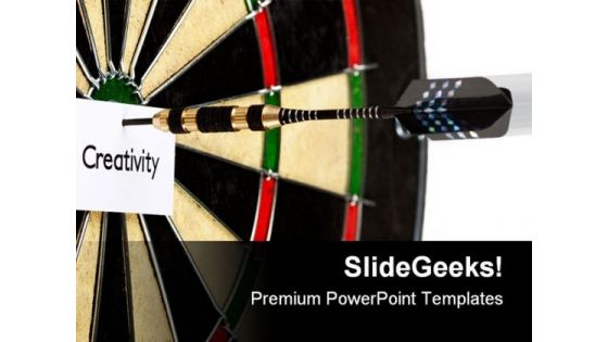 Bulls Eye Creativity Game PowerPoint Templates And PowerPoint Backgrounds 0511