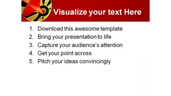 Bulls Eye Game PowerPoint Themes And PowerPoint Slides 0511