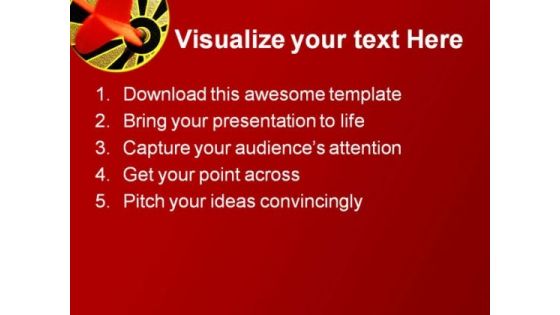 Bulls Eye Game PowerPoint Themes And PowerPoint Slides 0511