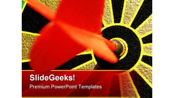 Bulls Eye Game PowerPoint Themes And PowerPoint Slides 0511