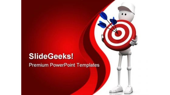 Bulls Eye Target Business PowerPoint Templates And PowerPoint Backgrounds 0611
