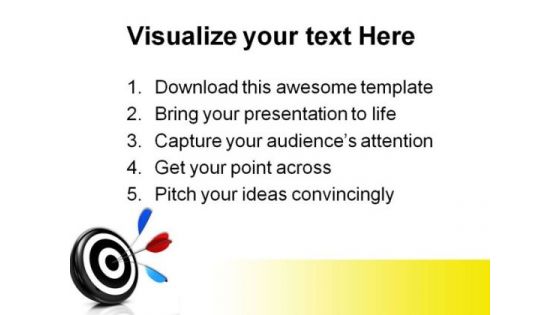 Bulls Eye Target Business PowerPoint Themes And PowerPoint Slides 0511