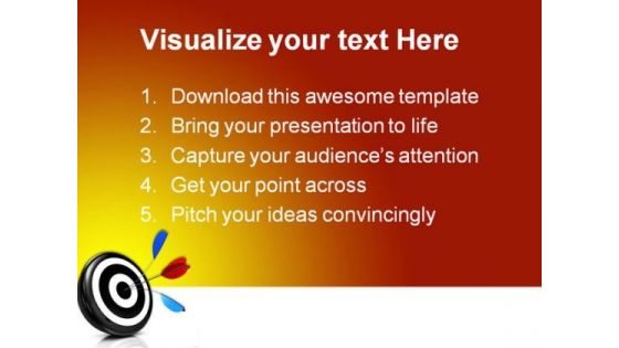 Bulls Eye Target Business PowerPoint Themes And PowerPoint Slides 0511