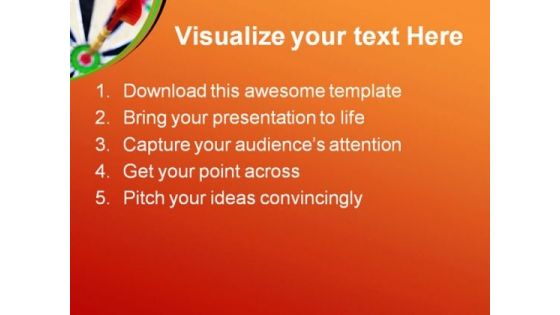 Bullseye Business Game PowerPoint Themes And PowerPoint Slides 0711