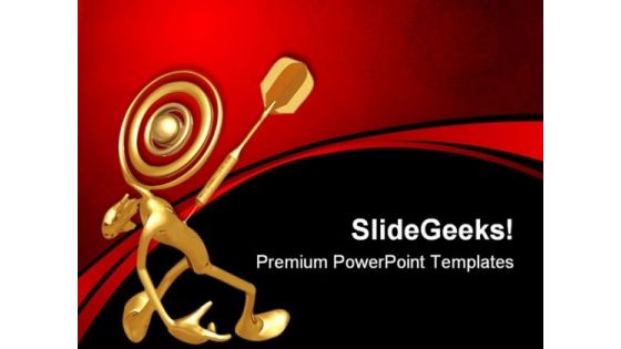 Bullseye Target Business PowerPoint Templates And PowerPoint Backgrounds 0511