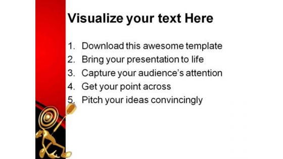 Bullseye Target Business PowerPoint Themes And PowerPoint Slides 0511