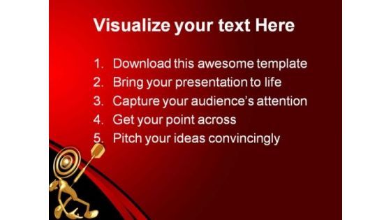 Bullseye Target Business PowerPoint Themes And PowerPoint Slides 0511