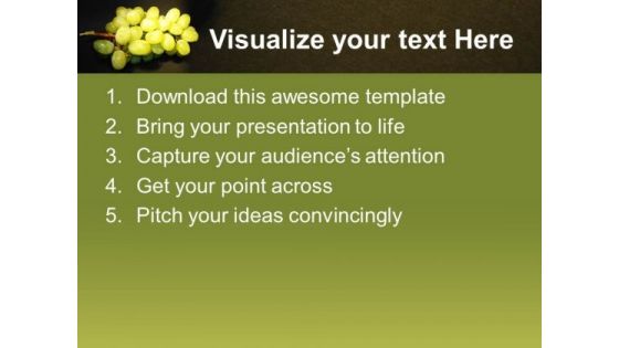 Bunch Of Grapes Over Black Background PowerPoint Templates Ppt Backgrounds For Slides 1212