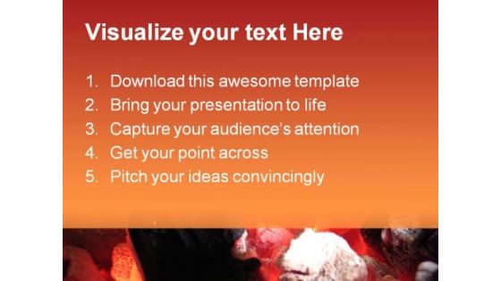 Burning Ambers Metaphor PowerPoint Templates And PowerPoint Backgrounds 0511