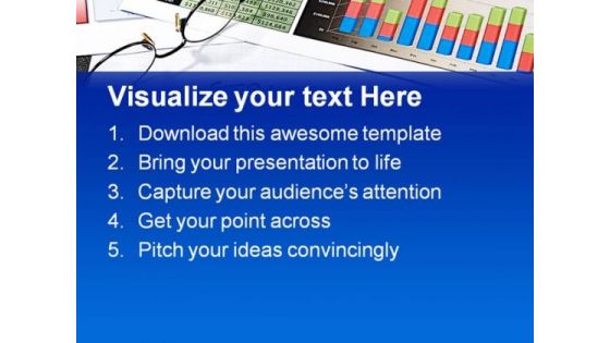 Bus Chart Business PowerPoint Template 1010