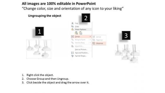 Busines Diagram 3d Clouds With Wall Hanging For Cloud Computing Presentation Template