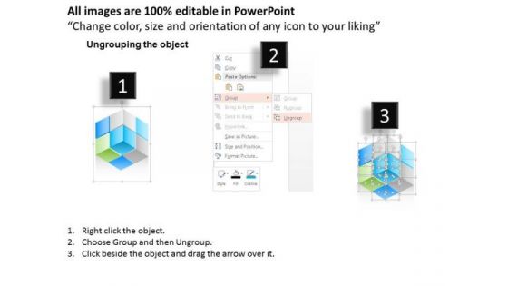 Busines Diagram 3d Colorful Cubes For Data Representation Presentation Template