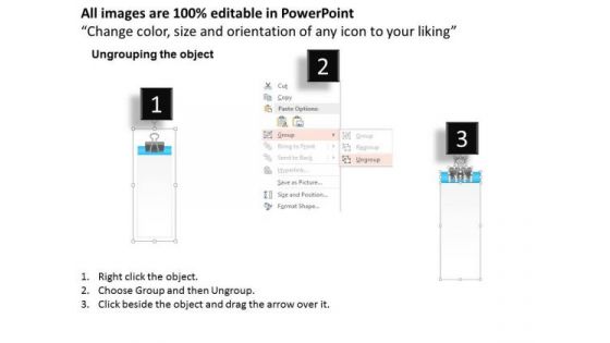 Busines Diagram 3d Four Paper Clip For Data Representation Presentation Template