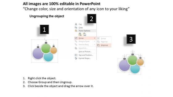 Busines Diagram Four Bulb Design For Text Representation Presentation Template