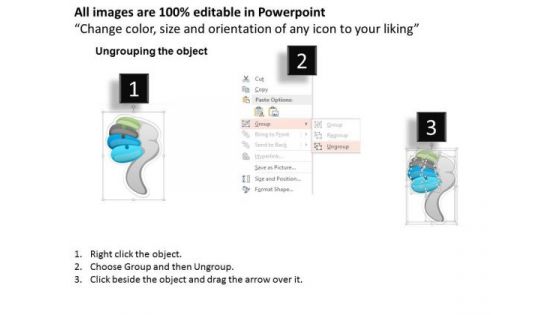 Busines Diagram Human Thumb Design Text Boxes For Data Representation Ppt Template