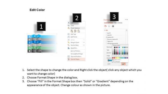 Busines Diagram Six Staged Vertical Process For Data Presentation Presentation Template
