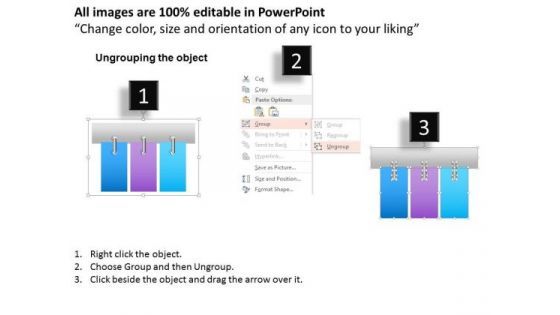 Busines Diagram Spiral Tags With Paper Progress Presentation Template