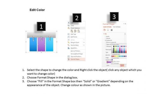 Busines Diagram Spiral Tags With Paper Progress Presentation Template