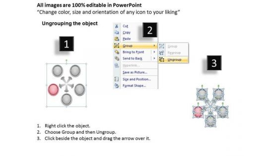 Business Activity Diagram 5 Stages Banking Spokes Process PowerPoint Slides