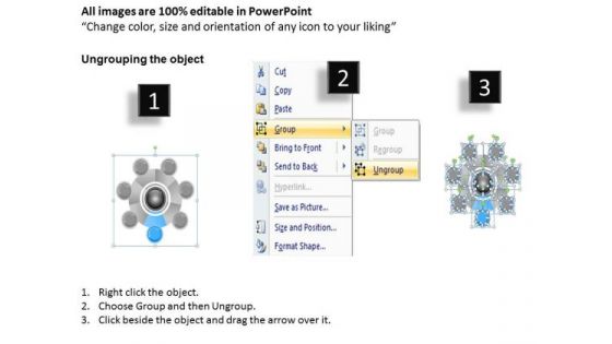 Business Analysis Diagrams Of 7 Stages Activities And Relations PowerPoint Templates