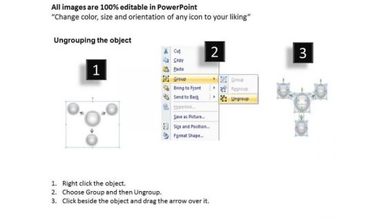 Business Analyst Diagrams Radial PowerPoint Templates Backgrounds For Slides