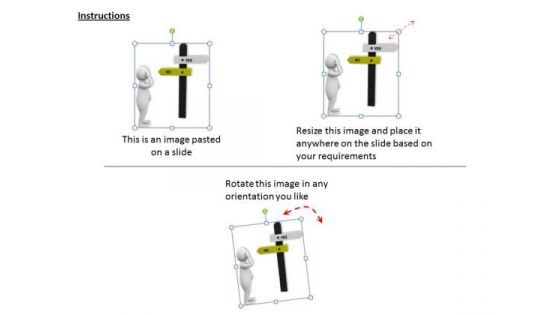 Business And Strategy 3d Illustration Of Confused Man Basic Concepts