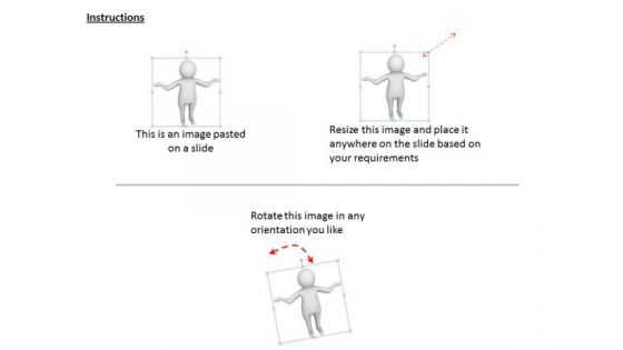 Business And Strategy 3d Man Showing His Hands Character