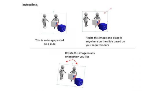 Business And Strategy 3d Men Handling Materials Stock Concept Statement