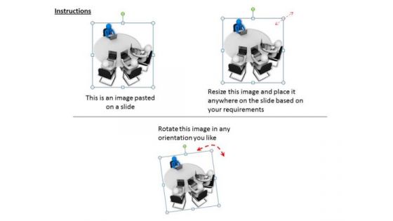Business And Strategy 3d Men Sitting For Training Concept Statement
