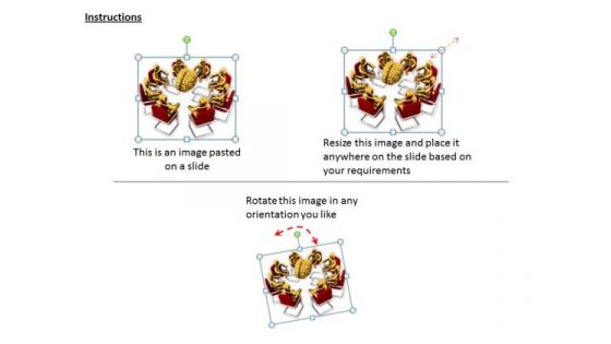 Business And Strategy 3d People Discussing Human Brain Characters