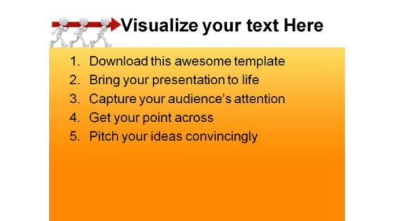 Business Arrow01 People PowerPoint Template 1010