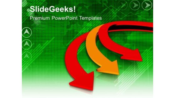 Business Arrow Competing Strategy Concept PowerPoint Templates Ppt Backgrounds For Slides 0413