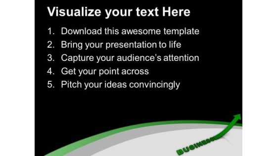 Business Arrow Going Upwards PowerPoint Templates Ppt Backgrounds For Slides 0713