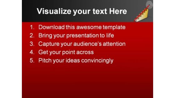 Business Arrow On Target Success PowerPoint Themes And PowerPoint Slides 0811