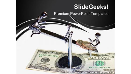Business Balancing Money PowerPoint Templates And PowerPoint Backgrounds 1011