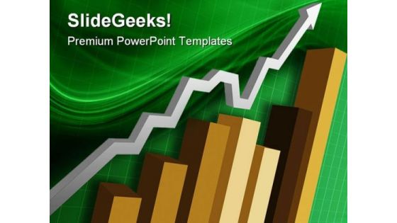 Business Bar Graph Arrow Success PowerPoint Templates And PowerPoint Backgrounds 0511
