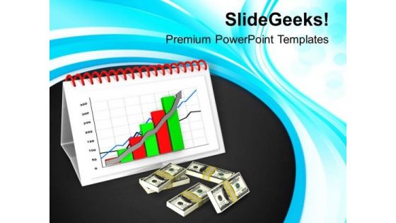 Business Bar Graph For Monthly Result PowerPoint Templates Ppt Backgrounds For Slides 0613